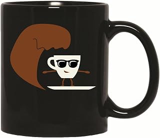 Gift Idea for Coffee Lovers Cute Morning Wave Design 11oz 15oz Black Coffee Mug