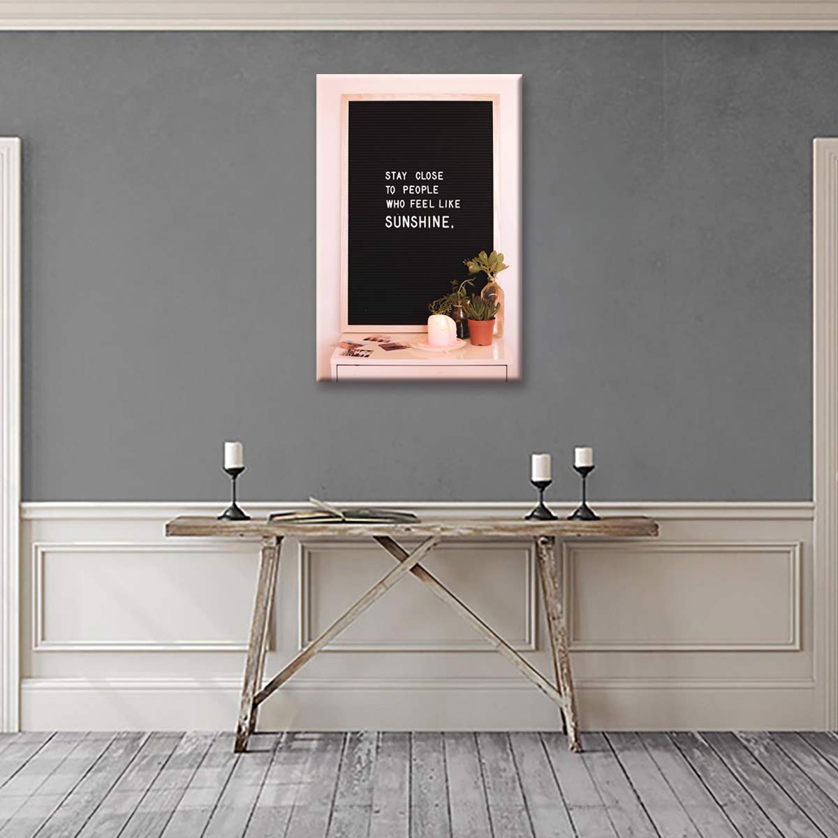 Annick Goutal Estilo Moderno Lema Motivacional Lienzo Pintura Cartel Impresión Decoración Pared Arte Imágenes para Sala De Estar Dormitorio (1,60_x_90_cm(con Marco))