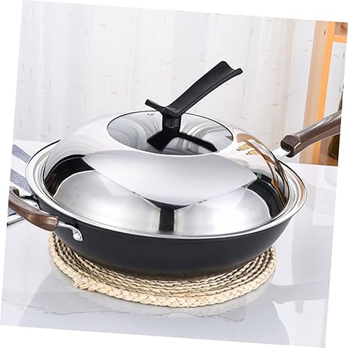 Miniatura 8 de YARNOW Olla de vidrio utensilios de cocina de acero inoxidable cacerola sartenes horno 11.7 pulgadas tapa de cacerola reemplazo universal tapa de