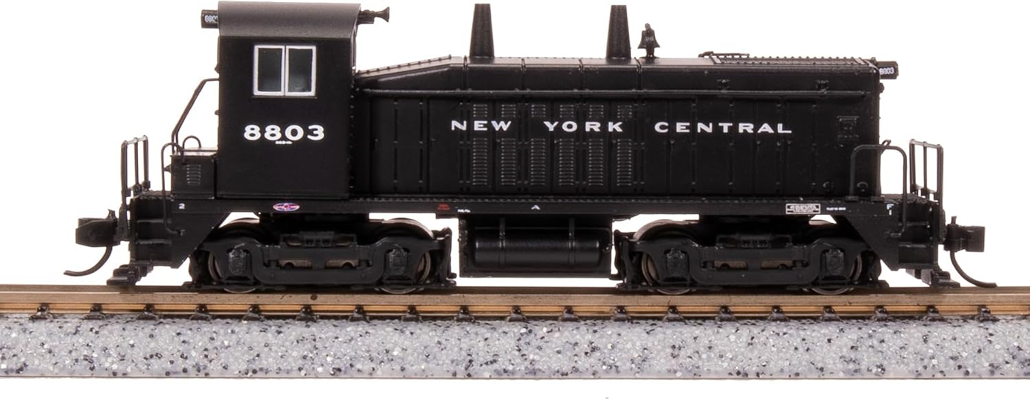 Broadway Limited 7497 EMD NW2, NYC 8809, Black w/White, Paragon4 Sound/DC/DCC, N Scale