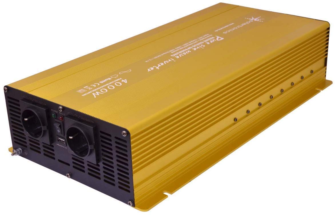 solartronics Transformateur de Tension 24V 4000/8000 Watt Sinusoïdale Pure Or Edition Nf Série Onduleur Onduleur