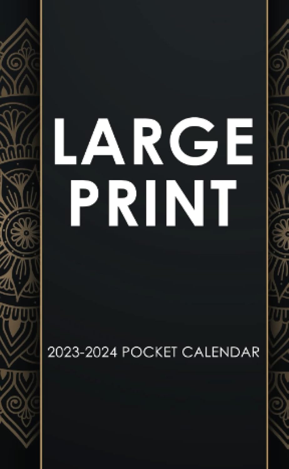 Large Print 20232024 Pocket Calendar 2Year Monthly Pocket Planner