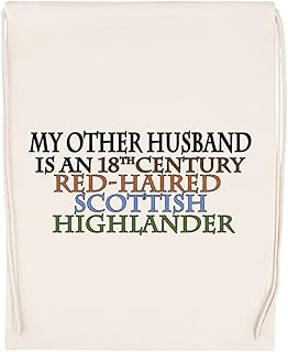 My Other Husband Is A Outlander Borsa da Palestra Beige con Coulisse Unisex Drawstring Bag Gym