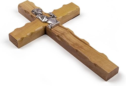 Miniatura 3 de Cruz de pared de primera comunión para niñas, madera de olivo de tierra santa de Israel, regalo conmemorativo para niños, cruz de oración de madera
