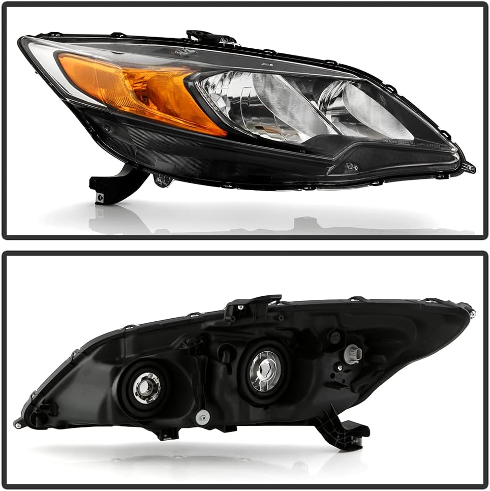 ACANII - For 2014-2015 Honda Civic 2-Door Coupe Factory Style Headlight Headlamp Replacement Right Passenger Side