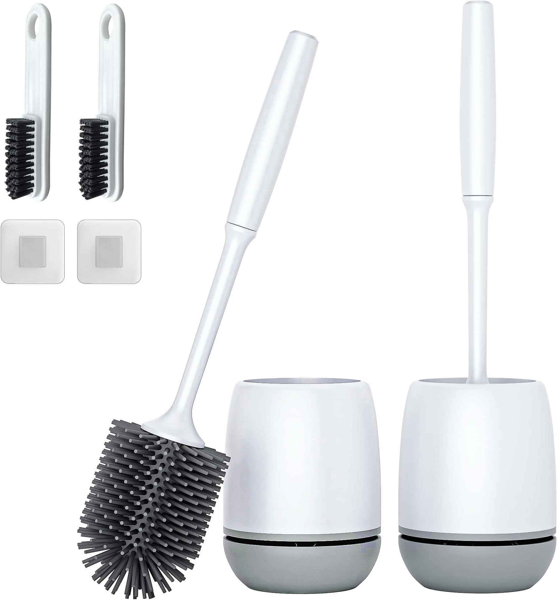 SetSail Toilet Brush and Holder, Automatic Toilet Bowl