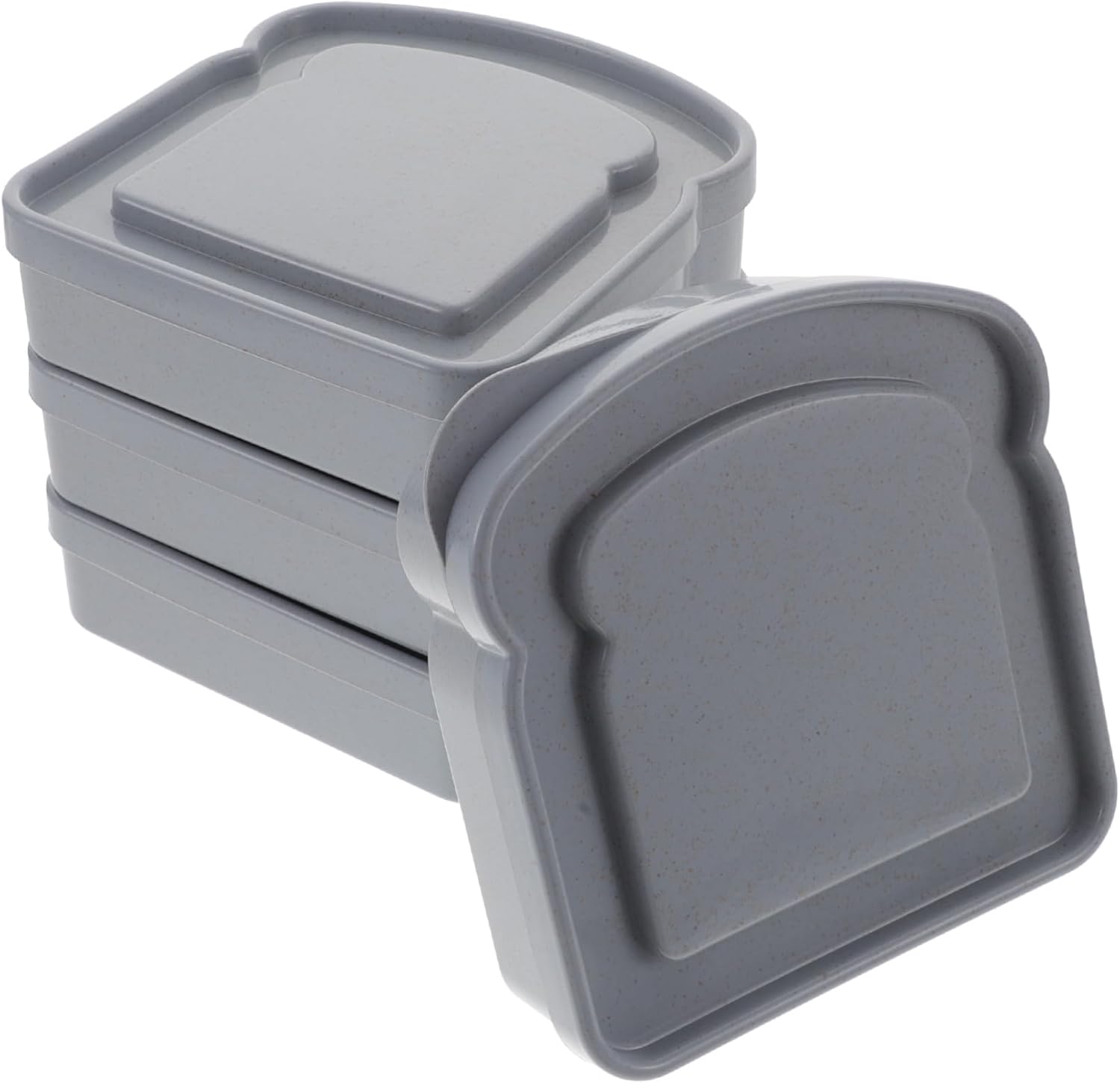 HOMSFOU 4pcs sandwich box freezer containers bread holder