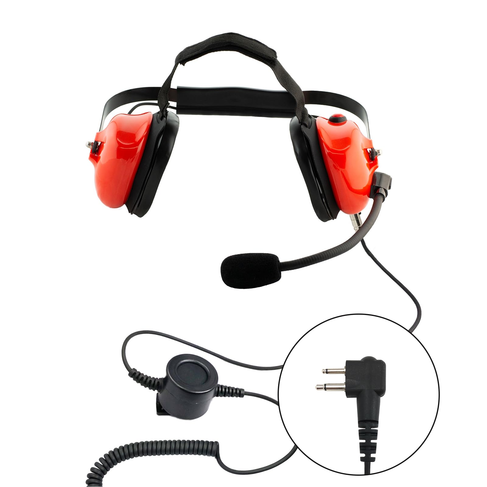 Ohrhörer-Headset Mit PTT & VOX Für Motorola Funkgeräte | M1 Stecker, 2-Pin, 10 Stück