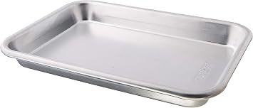 Nordic Ware Naturals Eighth Sheet - USA Made Uncoated Natural Aluminum Commercial Quality Sheet Pan, 1-Pack