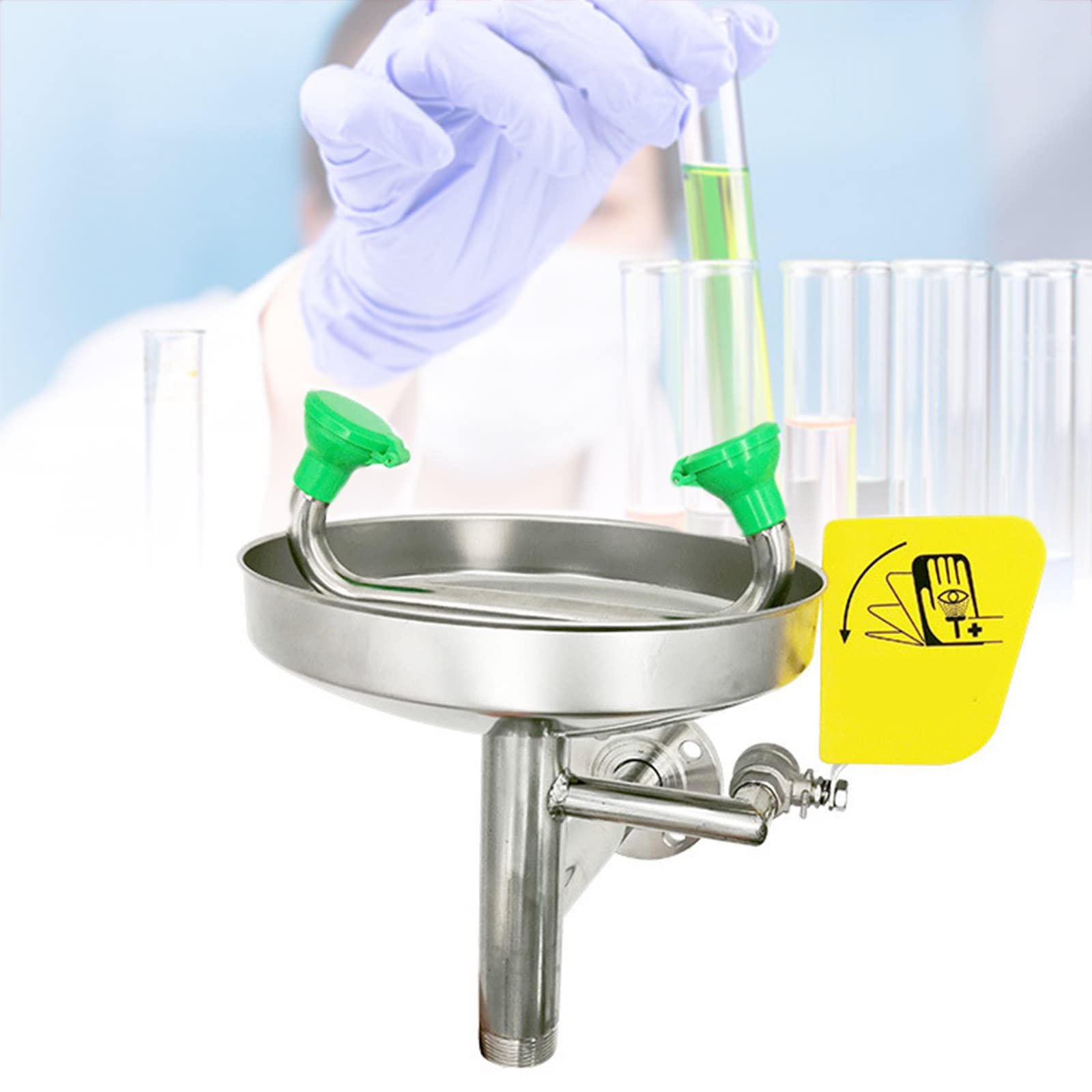 Buy ZZAMG Emergency Eyewash Station, Wall ed Eyewash Station with Dual