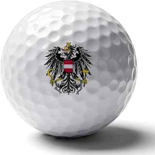 Coat of Arms of Austria Vienna Ea-gles Custom Golf Balls Soft Practice Training Golf Balls for Men Women Indoor Or Outdoor Use