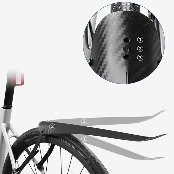 Guardabarros Plegable para Bicicleta Rueda Trasera miniatura 3