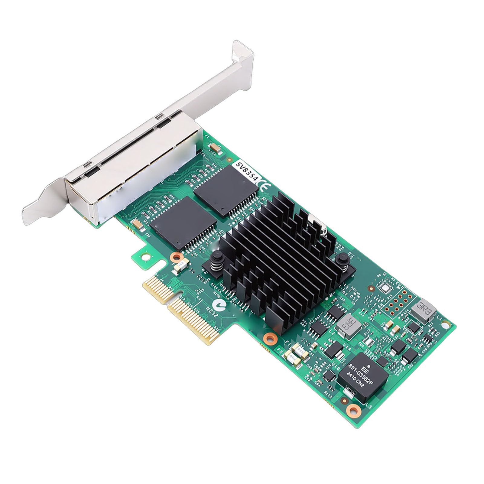 Scheda di Rete Gigabit Ethernet PCI Express da 1000 Mbps Controller 350AM4 Efficiente per Server Desktop, Adattatore di Rete PCIE per Data Center e Sistemi di Visione Artificiale