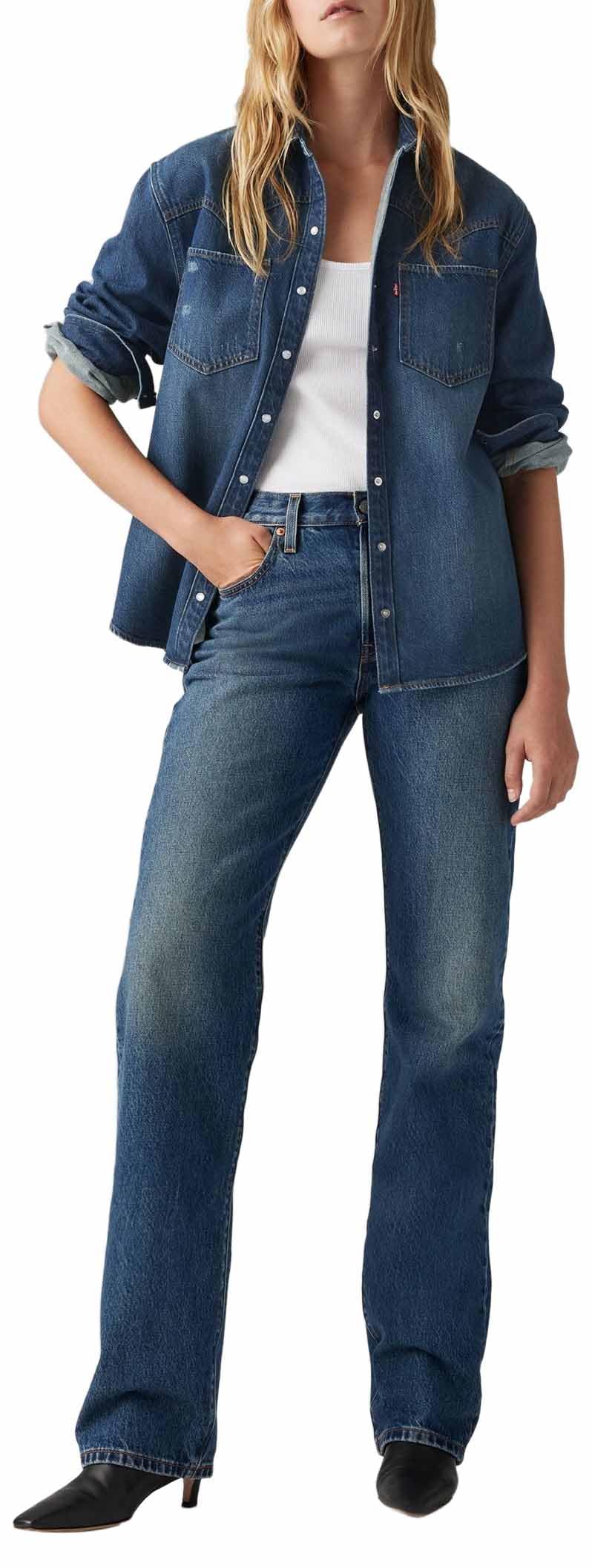 Levi's Jeans da Donna 501 90, Flash Full, 25W x 32L