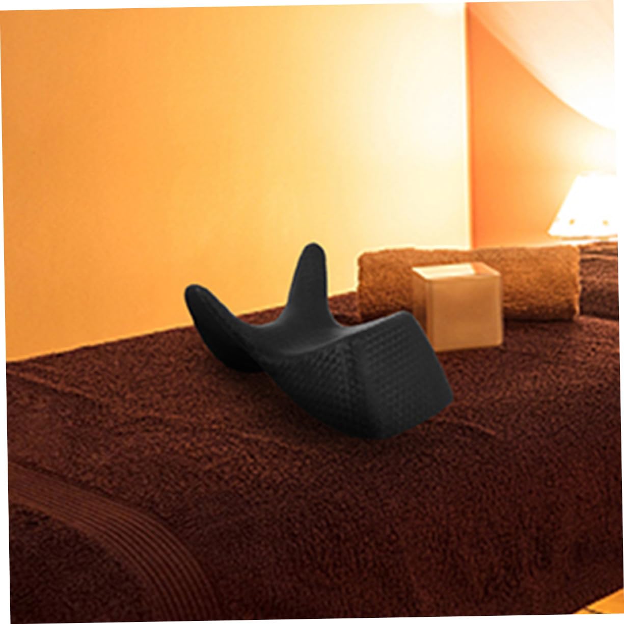 Almohada para Lavado de Pelo en Salón PVC Negro, 2 Piezas