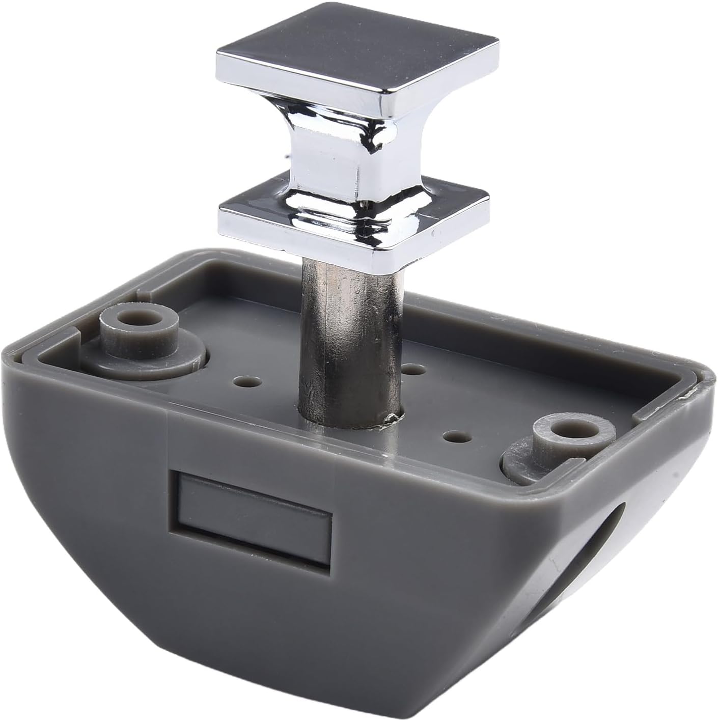 Zinc Alloy Push Button Catch Lock for Motorhome, Camper, Caravan, Boat and Yacht Cabinet Doors - Chrome or Black Finish