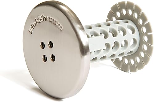 Miniatura 6 de SinkShroom Protector Revolucionario de Drenaje para Lavabo de Baño Atrapapelos, Filtro, Capturador, Edición Níquel