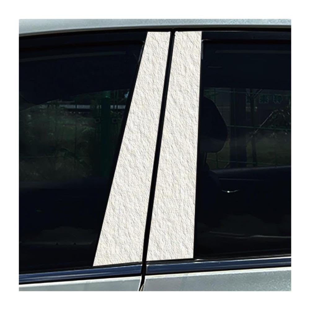 Decorative Items 2pcs Simple Pure Colour Car Center Pillar Sticker Auto B Pillar Protective Film Sticker(Type A)