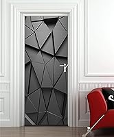 Vista 10 de ChezMax Calcomanías para puerta, calcomanías 3D para puerta, murales de puerta para despegar y pegar, papel tapiz de vinilo decorativo extraíble