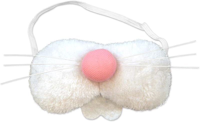 Beistle Plush Bunny Nose Costume Accessory – White