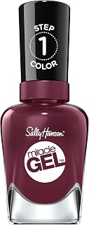 Miracle Gel Salon Quality Nail Polish | Gel-Like Formula, Two-Step System, No UV Light Needed, Long Lasting | Opaque, Glossy | 489 V-Amplified | Deep Plum Nail Color