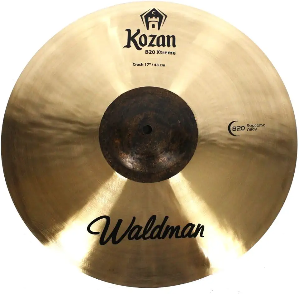 Prato de Bateria Crash de 17" Polegadas da Waldman Liga B20 Supreme Alloy Turkish Conception
