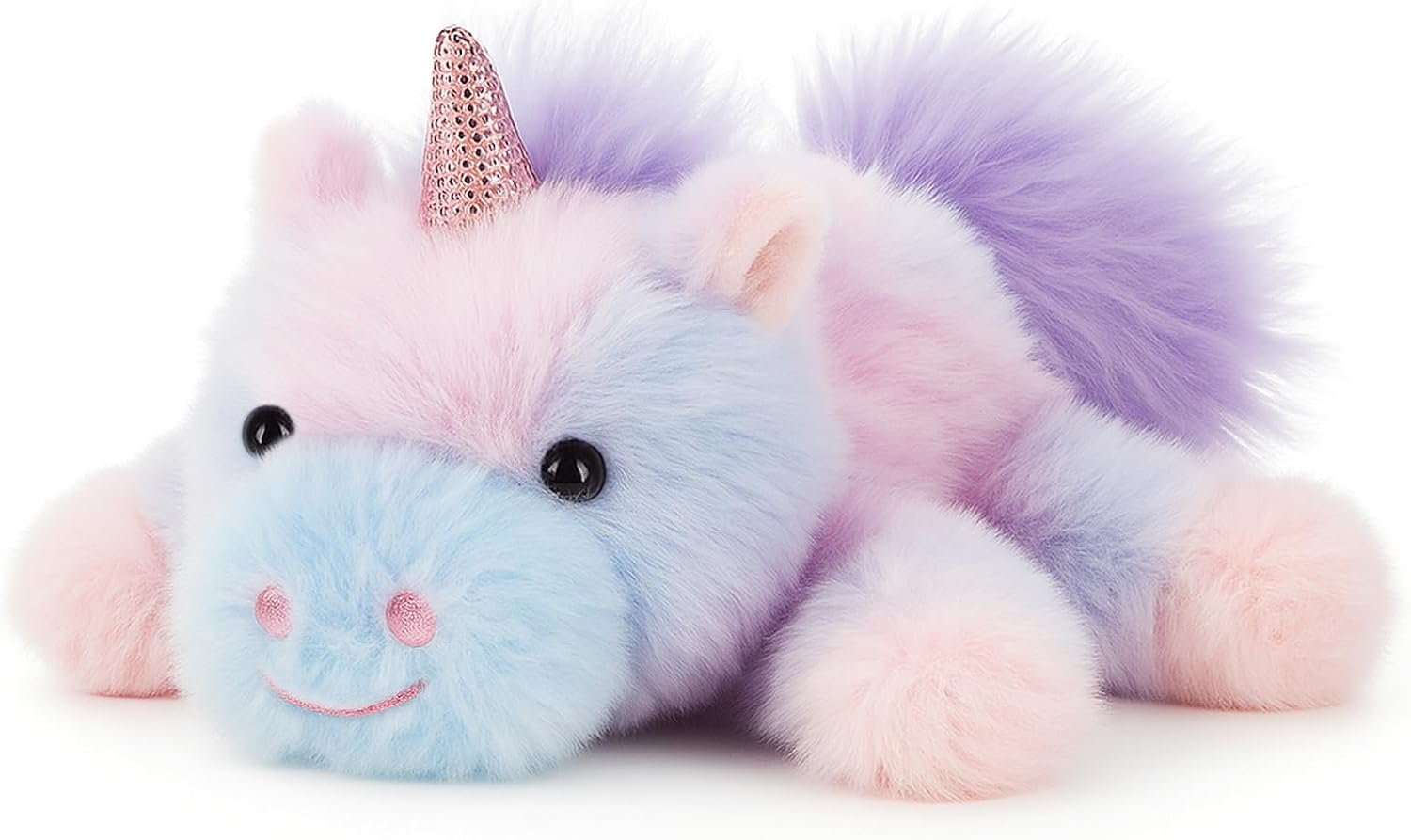 Adorable Unicorn Stuffed Animal Purple Rainbow Unicorn Soft Plush Toy Cute Birthday Gifts for Boys Girls Kids Toddlers