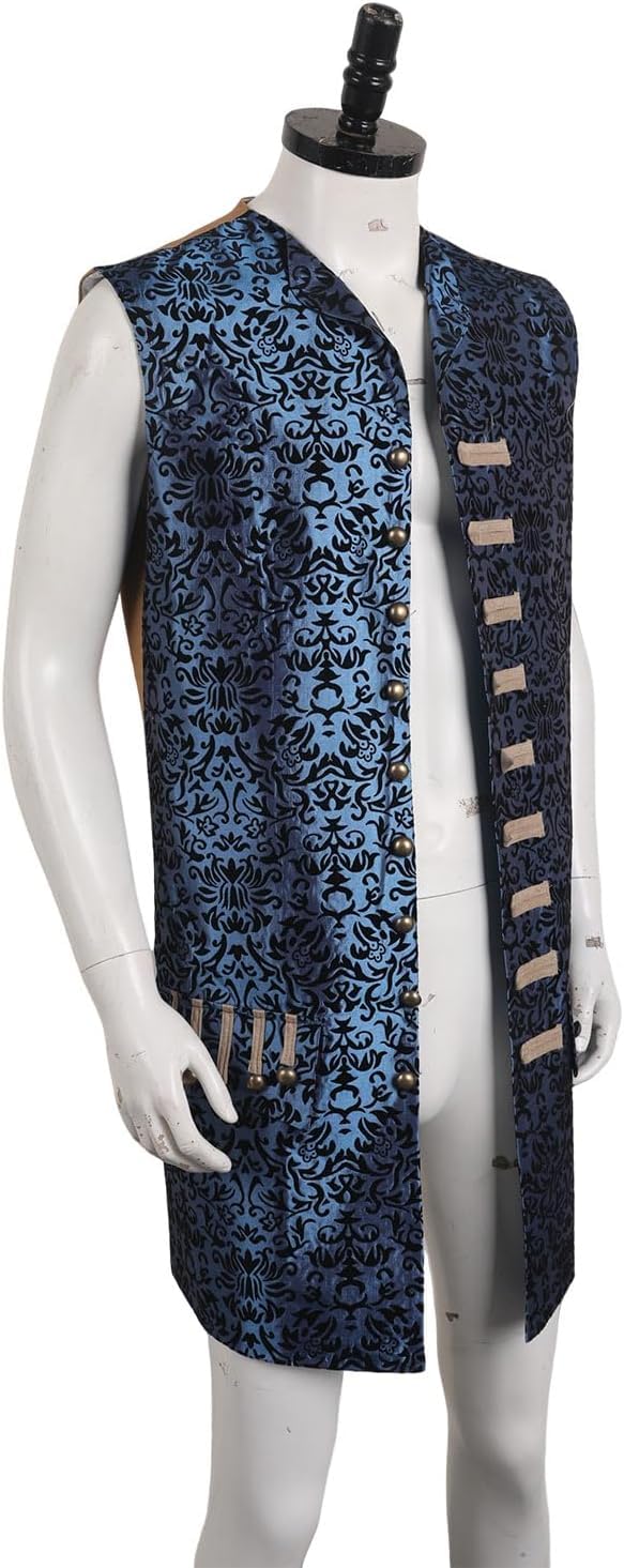Costume da pirata per cosplay, costume medievale, cintura per cosplay, accessori di scena, Halloween, carnevale