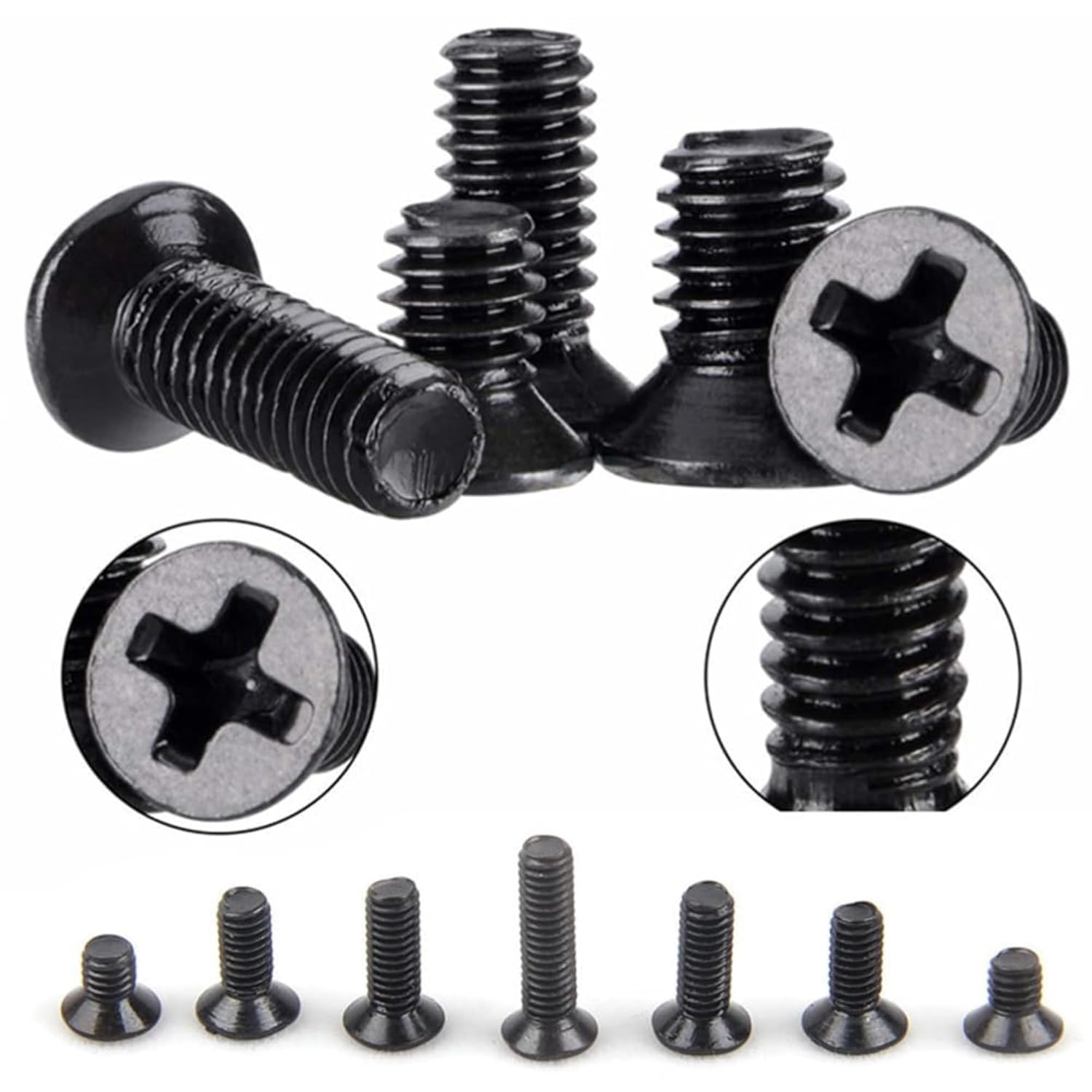 Laptop Screw Kit, Alloy Steel M2 M2.5 M3 Computer Screws Assortment for IBM, HP, Dell, Lenovo, Samsung, Sony, Electronics Repair Fastener Set - 500Pc (2026 Updated Models)-image-24