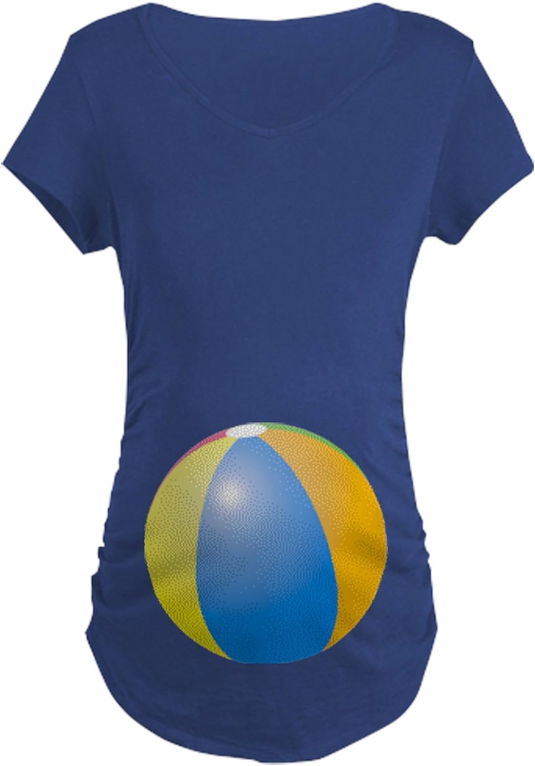CafePress Maternity Beach Ball T Shirt Women's Maternity Ruched Side T-Shirt