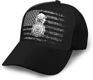 Tavos USAF Security Forces Trucker Hat for Men - Outdoors Baseball Snapback Cap Black