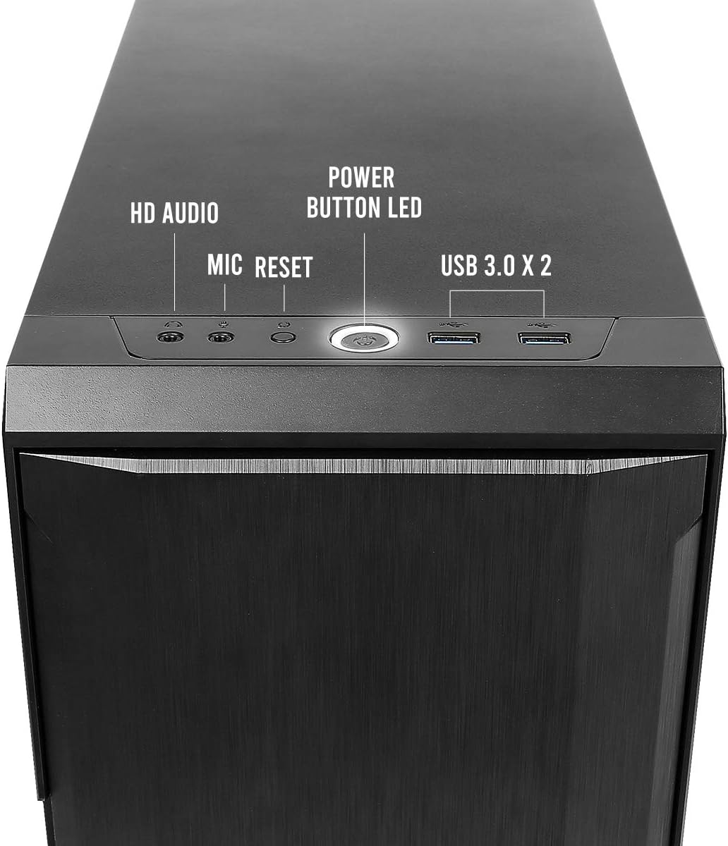 Antec Performance Series P5 Mini Tower Silent PC Computer Case with Sound Dampening Panels, SSD/ODD Support, Pre-Installed 120/140mm Fans, 7 Drive Bays, 360mm VGA Card, Micro-ATX/ITX