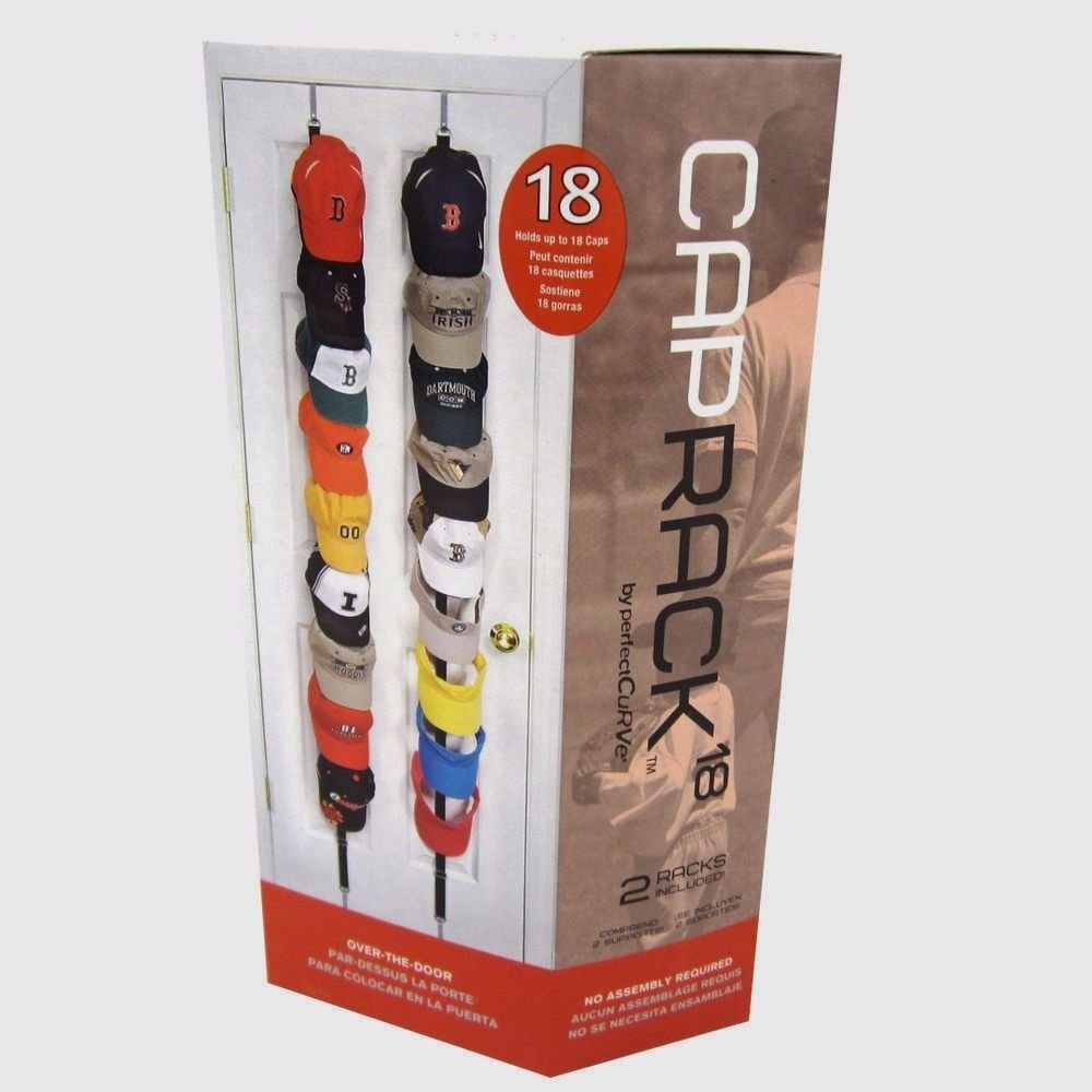 Amazon.com: New Perfect Curve2 Cap Rack Fits 9 Each Baseball Hats ...