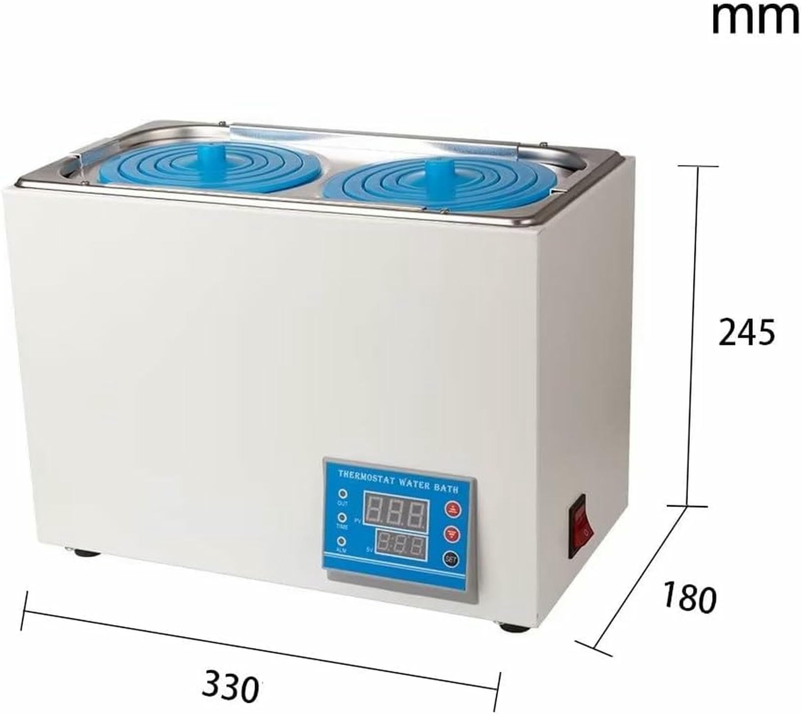 600W naukowa cyfrowa termostatyczna łaźnia wodna laboratoryjna, elektryczny podgrzewacz łaźni wodnej, ogrzewanie do 100°C, materiały do łaźni wodnej laboratoryjnej