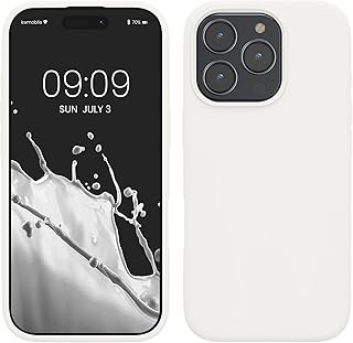 kwmobile Case Compatible with Apple iPhone 16 Pro Max Case - TPU Silicone Phone Cover with Soft Finish - White