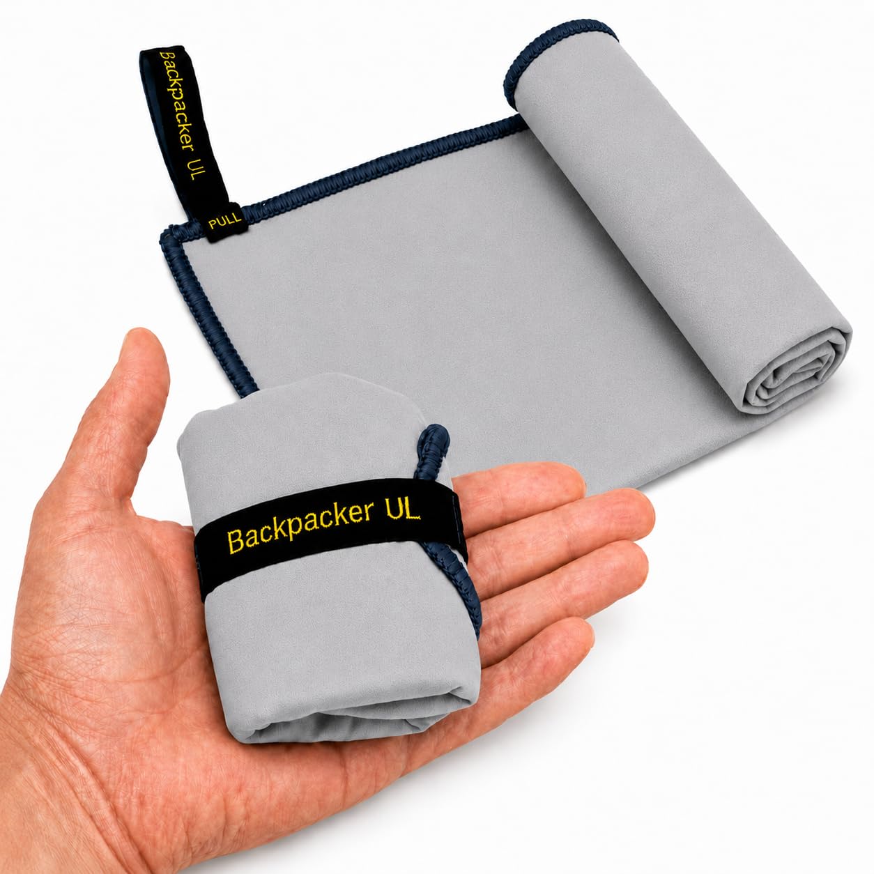 Elite Trail Magic Backpacking Ultralight Quick Dry Microfiber Soft Fast Drying Hand and Face Towel Wash Cloth Camping Yoga Hiking Active Lifestyle Small (Gray, Small)