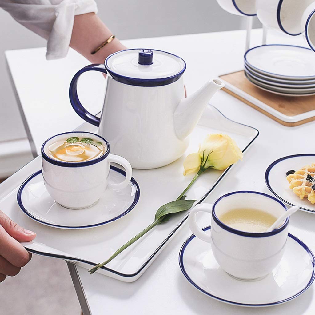 Zestaw filiżanek Styl Ceramiczna filiżanka do kawy Dom Salon Popołudniowa filiżanka kawy Zestaw filiżanek i spodków do kawy