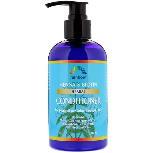 Rainbow Research Acondicionador a base de hierbas Henna y Biotina - 8 fl oz