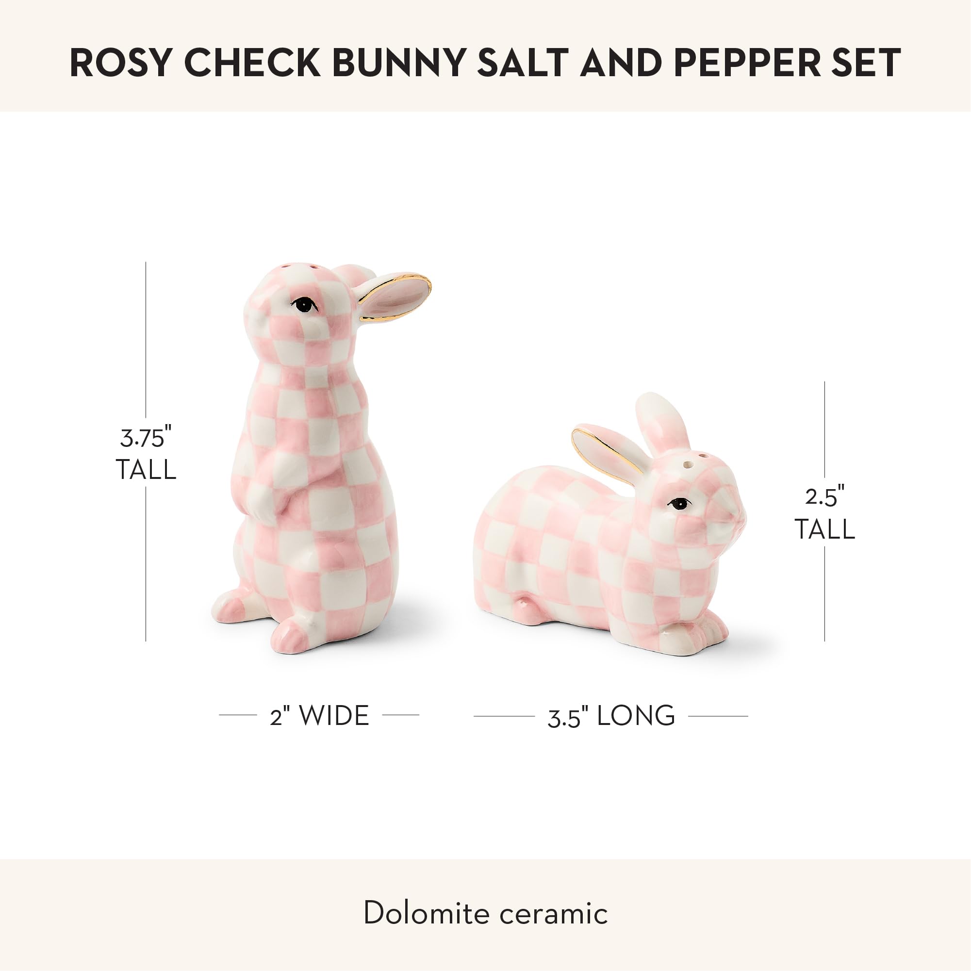 fancy ファンシーヌイグルミ3セット　うさぎ　ひよこ　スリッパ　美品 Amazon.com: MACKENZIE-CHILDS Set of 2 Ceramic Salt and Pepper