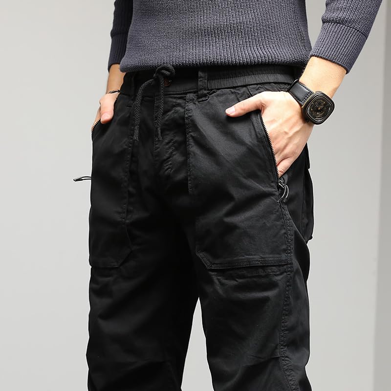 G-STONE Men Cargo Pants Trend Setting Comfortable Casual Pant Waist Cotton Workwear Clothes with Large Capacity Pockets3