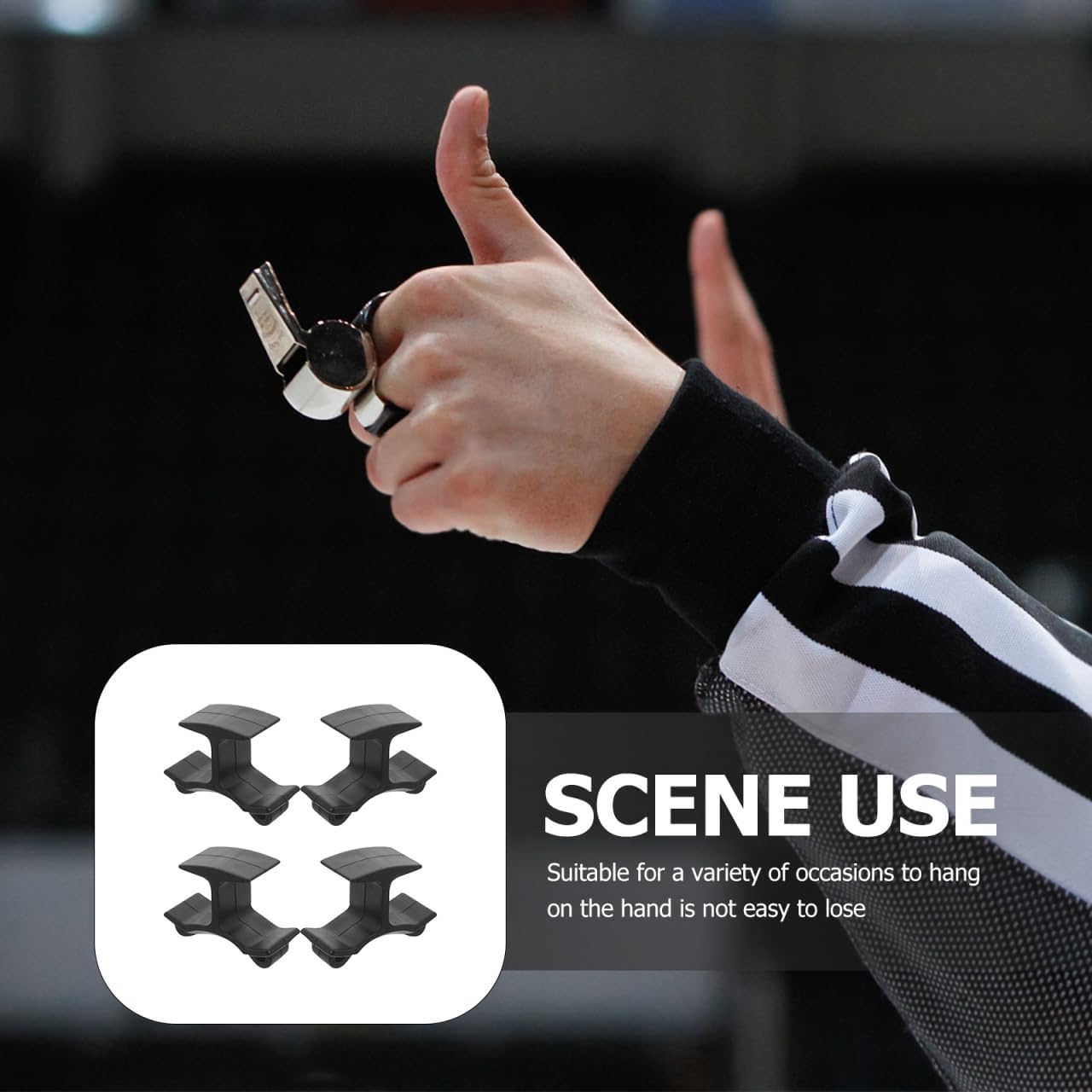 Whistle Finger Clip Portable Whistle Holder for Sports Coaches Referees Emergency Safety Training Outdoor Activities