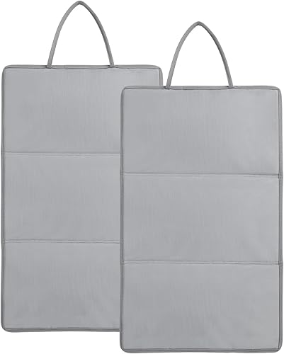 Juego de 2 tablas de planchar plegables, tabla de vapor compacta, diseño de triple pliegue para ahorrar espacio eficiente y fácil uso, perfecto para