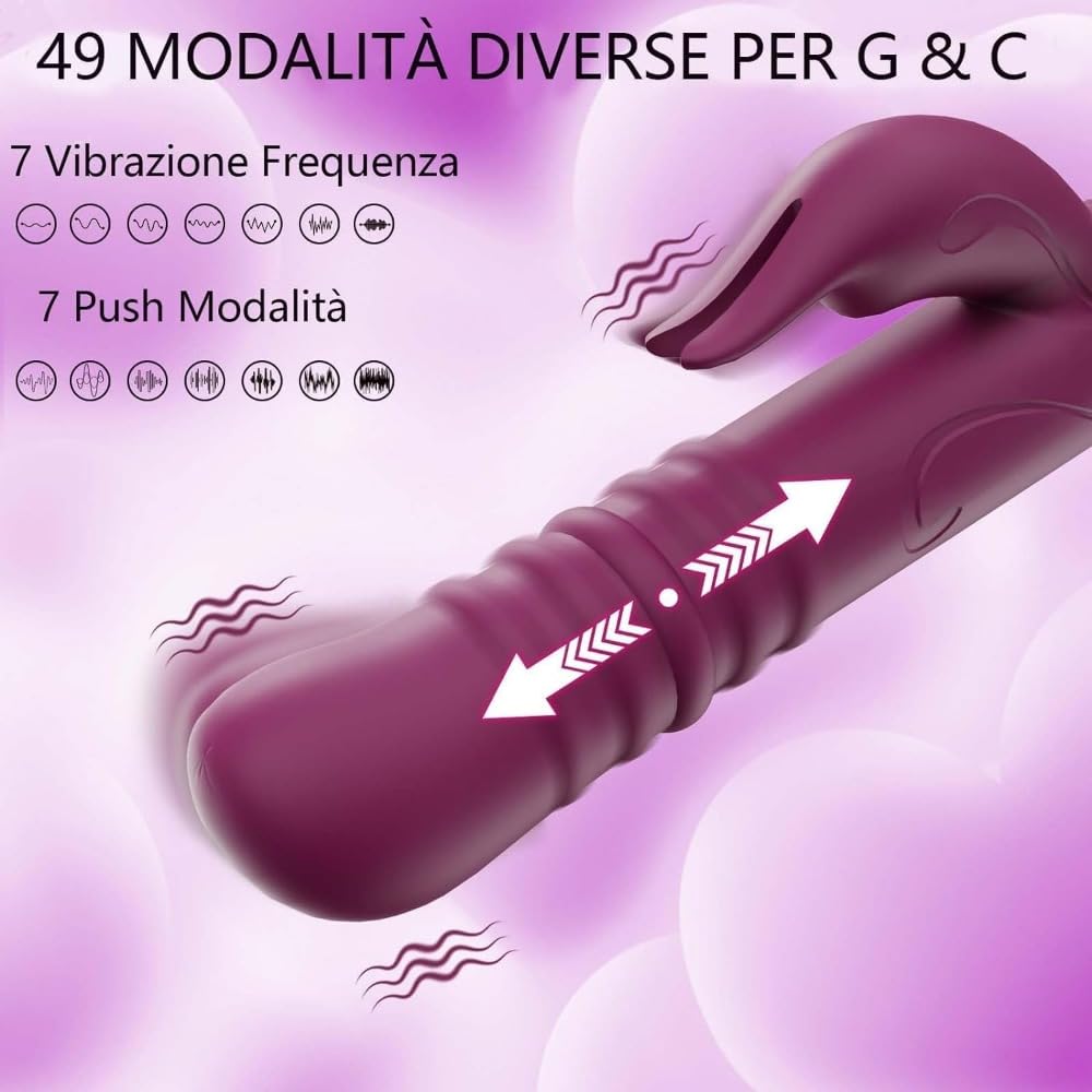 Giocattoli erotici: dildo e vibratori, modalità di rotazione 7+7 dei vibratori, plug anali, giocattoli erotici maschili, dildo realistici