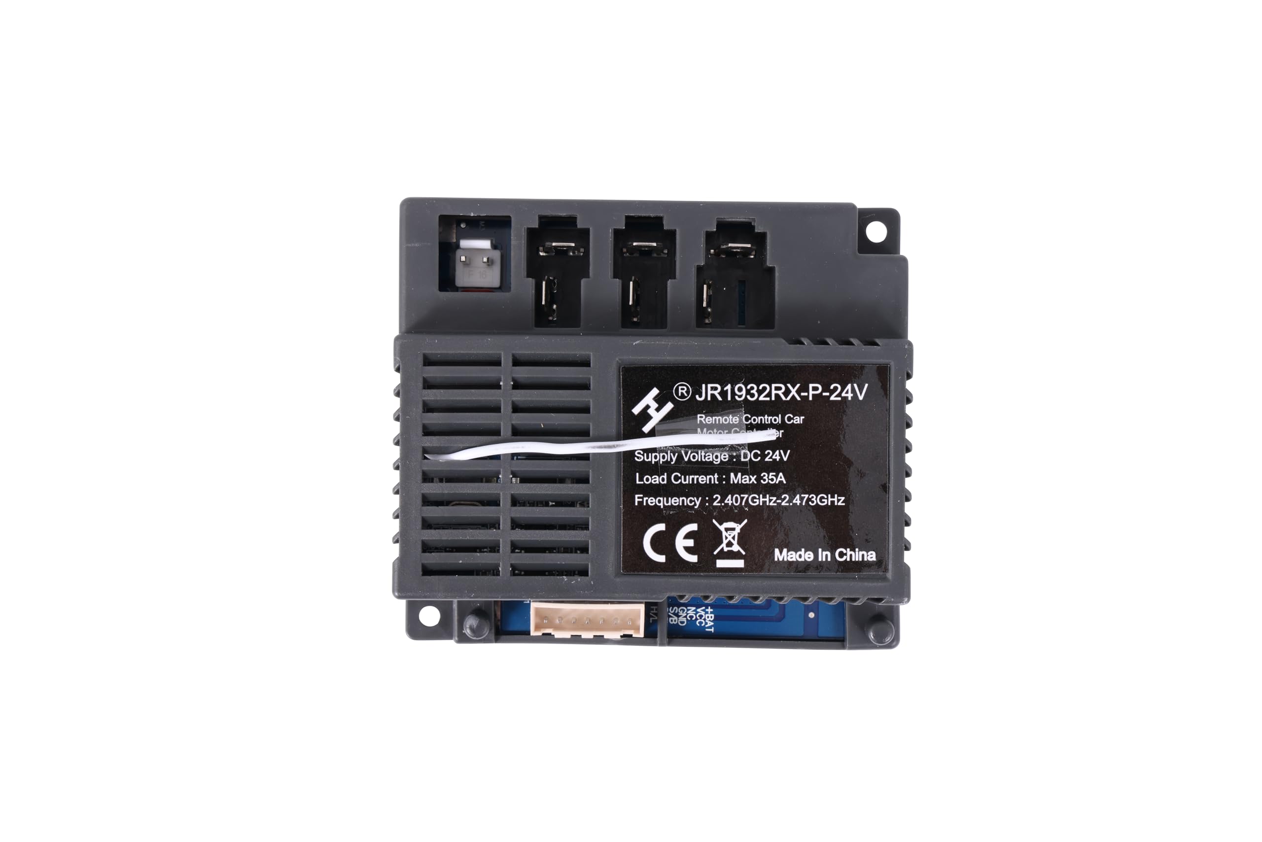 Ride On Car 2.4G Bluetooth Remote Control and JR1932RX-P-24V Receiver Control Box Motherboard Kit for Electric Ride On Car