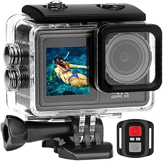 ZSIAGE S81ER Action Camera 4K 60FPS EIS Video With Optional Filter Lens 24MP Zoom 1080P Webcam Vlog WiFi Sports Cam With Remote (Size : Standard, Color : 5K Camera Only)