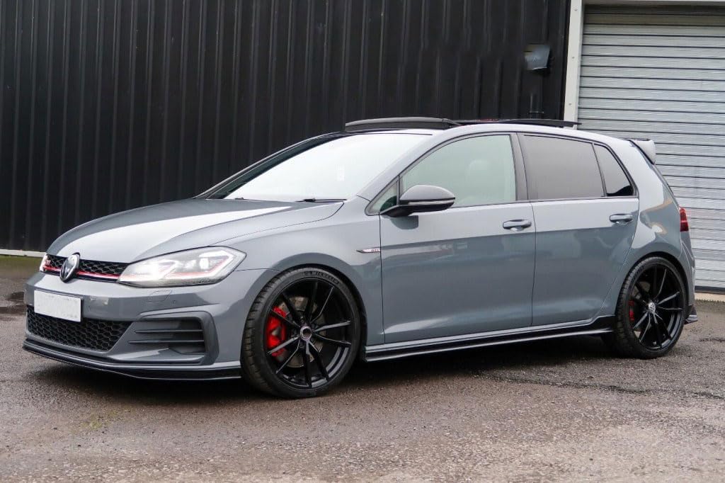 Side Skirt Extension for 2012-2020 VW Golf GTI R MK7 MK7.5 4DR TCR Style Gloss Black