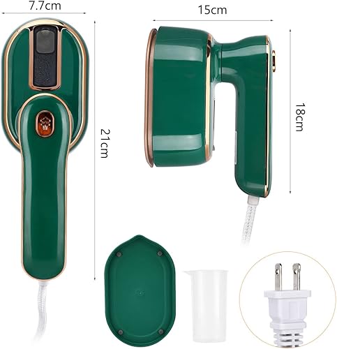 Miniatura 7 de Biupky - Mini plancha de vapor para ropa, vaporizador portátil para ropa, plancha de viaje, micro plancha de vapor, mini vaporizador de mano,