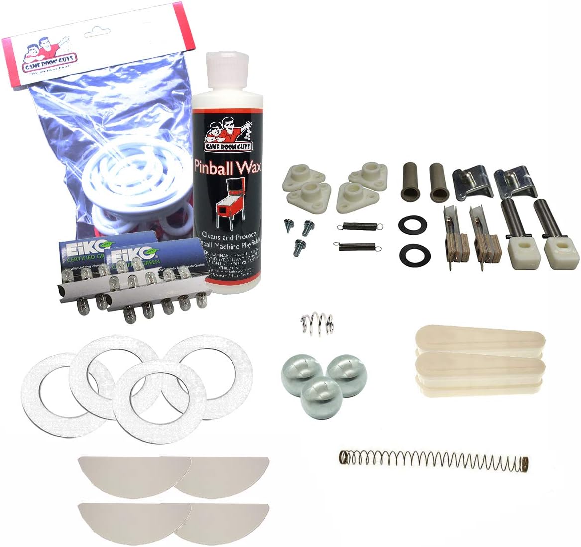 Game Room Guys 1982 Gottlieb Rocky Pinball White Premium Maintenance Kit