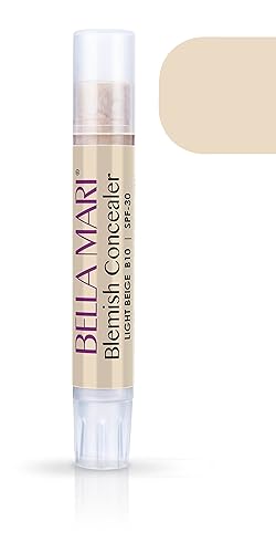 Bella Mari - Corrector de manchas natural en barra (beige claro B10) - Hecho con ingredientes orgánicos - Sin productos químicos sintéticos tóxicos
