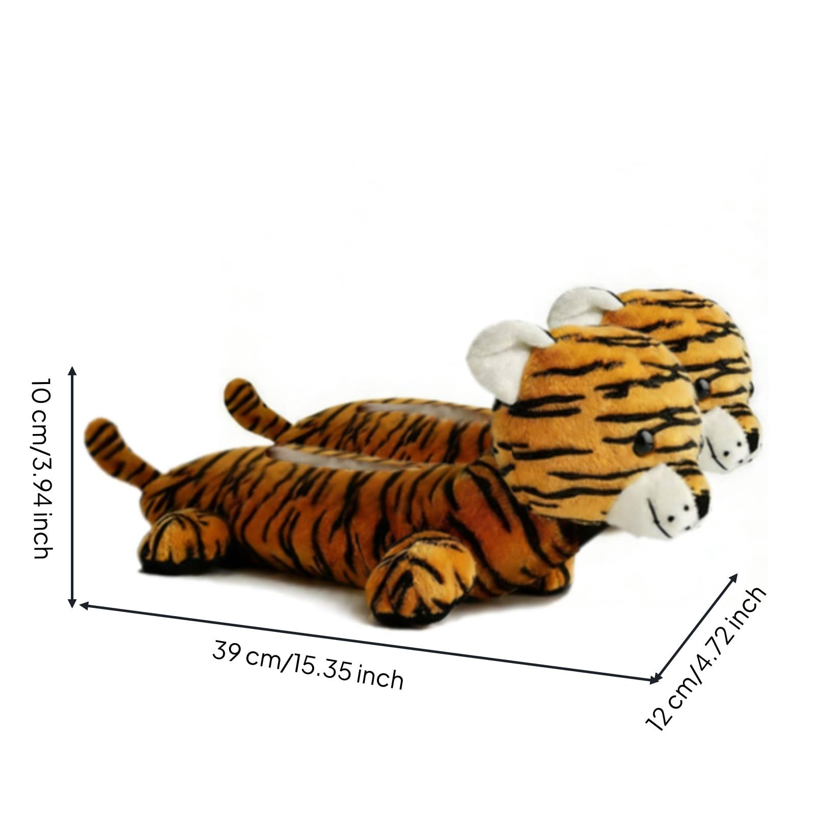 Coprilama Peluche a Forma di Animale, Morbido Protezione Ice Skate Guard Pattini da Ghiaccio in Peluche, Anti-Ruggine Protezioni Ice Skate Guard, Tigre